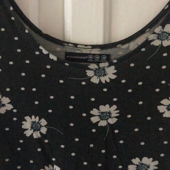 Floral and polka dot print baby doll grunge dress - Picture 2 of 6